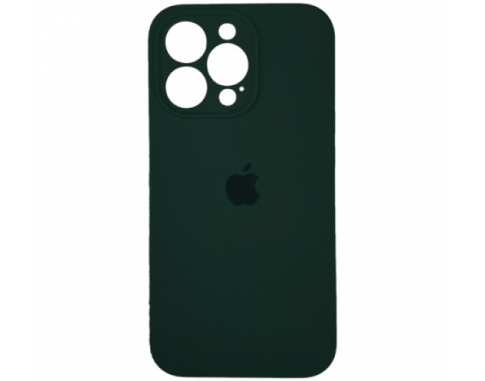Чехол-силикон оригинал Full Camera Soft Matte iPhone 14 Pro Max (Зеленый / Cyprus Green)