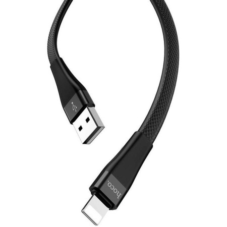 Кабель USB Hoco S4 with Display Lightning 1m (черный \ Black)