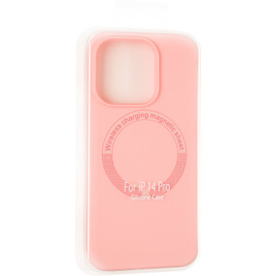 Чохол-силікон оригінал Full Soft Case MagSafe iPhone 14 Pro Pink