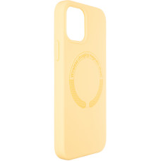 Чехол-силикон оригинал Full Soft Matte Case with MagSafe iPhone 14 Pro Max, Yellow