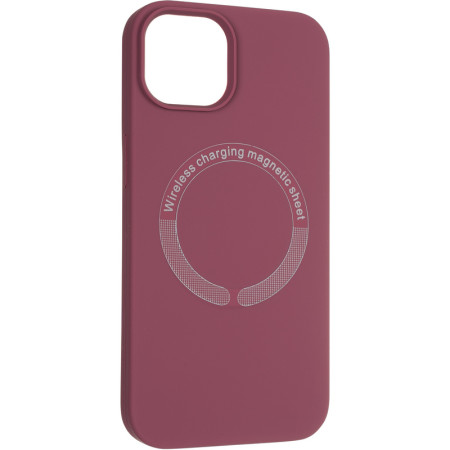 Чехол-силикон оригинал Full Soft Case MagSafe iPhone 14 Pro Marsala