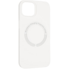 Чехол-силикон оригинал Full Soft Matte Case with MagSafe iPhone 14 Pro Max White