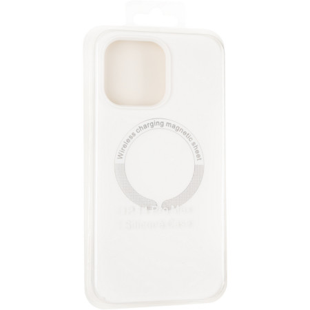 Чехол-силикон оригинал Full Soft Case MagSafe iPhone 14 Pro Max White