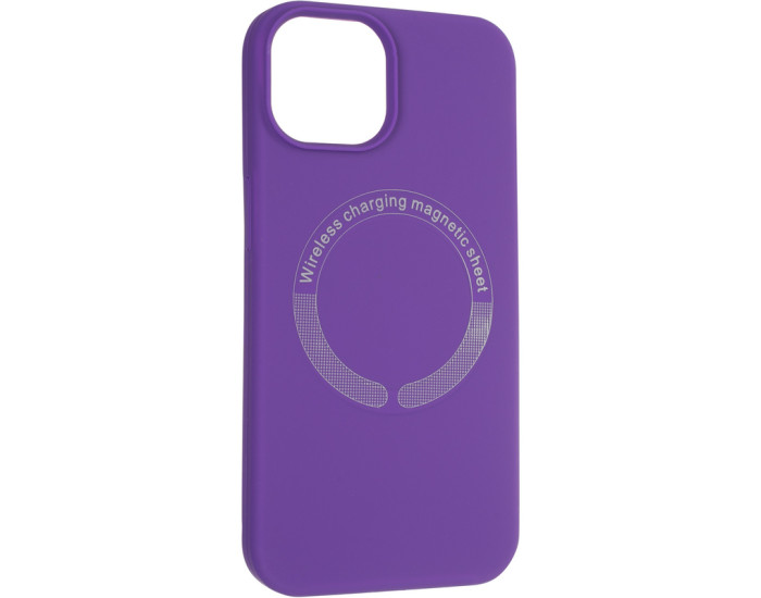 Чехол-силикон оригинал Full Soft Matte Case with MagSafe iPhone 14 Pro Max Violet