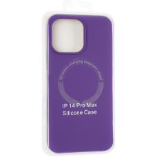 Чехол-силикон оригинал Full Soft Matte Case with MagSafe iPhone 14 Pro Max Violet