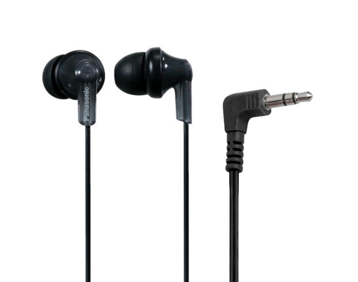 Провідні навушники 3,5 Panasonic RP-HJE118GU-K (Чорний / Black)