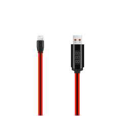 Кабель USB Hoco U29 LED Lightning 1,2m (Червоний / Red)