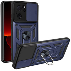 Чехол-Ударопрочный Camshield Serge Ring Xiaomi 13T / 13T Pro Синий (Класс А)