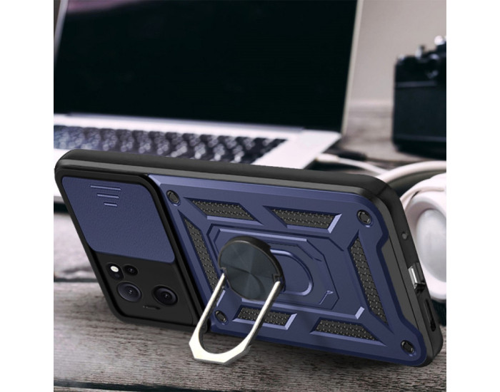 Чохол-Ударостійкий Camshield Serge Ring Xiaomi 13T / 13T Pro синій