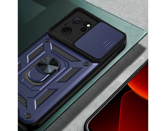 Чохол-Ударостійкий Camshield Serge Ring Xiaomi 13T / 13T Pro синій