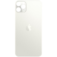 Задняя панель корпуса для iPhone 11 Pro Max, Silver (Big Hole) (Класс А)