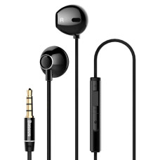 Провідні навушники Baseus PREMIUM Enock 3.5mm H06 lateral in-ear (NGH06-01) Black