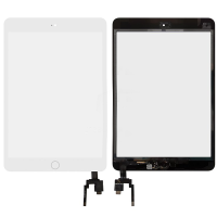 Сенсор iPad Mini 3, A1599 / A1600, белый (Класс А)