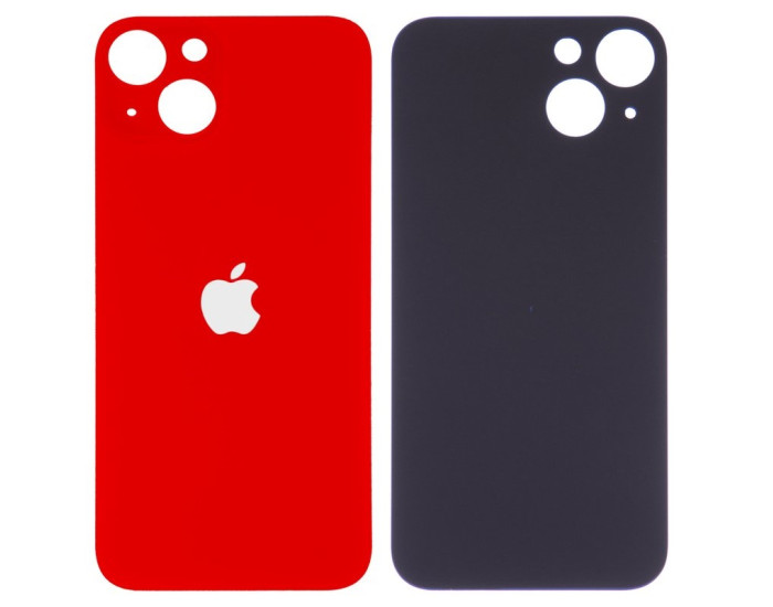 Задня панель корпуси для iPhone 13, червона (Big Hole) оригінал
