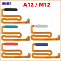 Шлейф для Samsung A12, A125, A127, M127, сканер отпечатка пальца, (Touch ID), белый