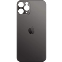 Задняя панель корпуса для iPhone 11 Pro Max, Space Grey (Big Hole)