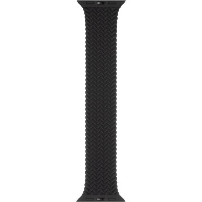 Ремінець для Apple Watch Braided Solo Loop Band Series 38/40 mm (M Size) (Чорний / Black)