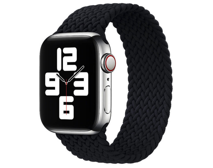 Ремешок для Apple Watch Braided Solo Loop Band Series 38/40 mm (M Size) (Черный / Black)