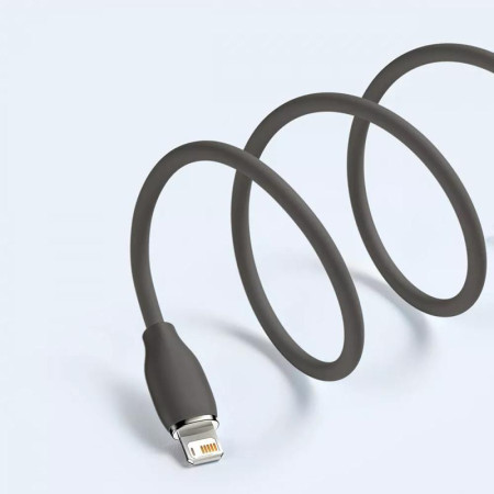 Кабель USB Baseus Jelly Liquid Silica Gel Lightning 2.4A (CAGD000101) Black 2m