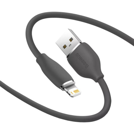 Кабель USB Baseus Jelly Liquid Silica Gel Lightning 2.4A (CAGD000101) Black 2m
