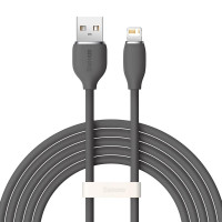 Кабель USB Baseus Jelly Liquid Silica Gel Lightning 2.4A (CAGD000101) Black 2m
