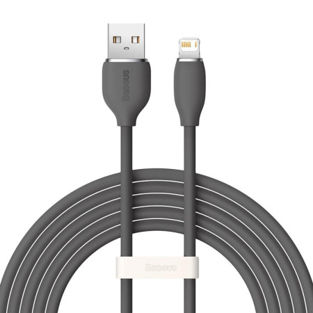 Кабель USB Baseus Jelly Liquid Silica Gel Lightning 2.4A (CAGD000101) Black 2m