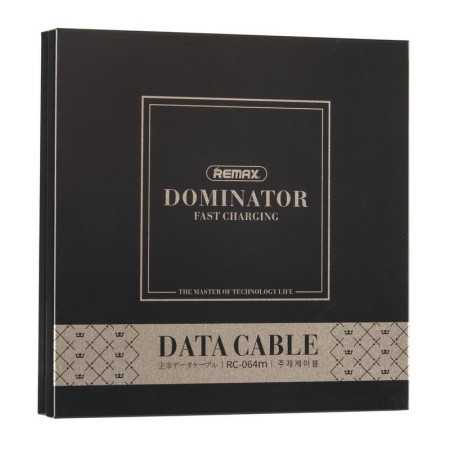 Кабель USB Remax (OR) Dominator Fast Char RC-064i iPhone 7 (1m) (Золотой / Gold)