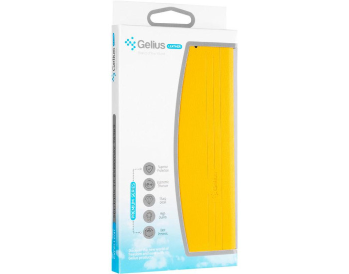 Чохол-книга Leather Gelius New Samsung A013 A01 Core Yellow