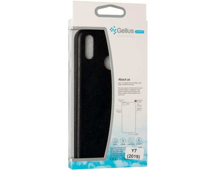 Чохол-книга Leather Gelius Xiaomi Redmi Note 8 Black