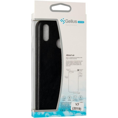 Чехол-книга Leather Gelius Huawei P40 Black
