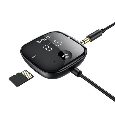 Беспроводной ресивер USB Hoco E65 Unity Car FM transmitter BT5.0 Black