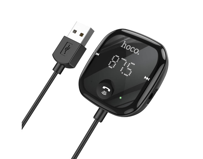 Бездротовий ресивер USB Hoco E65 Unity Car FM transmitter BT5.0 Black