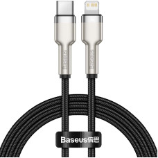 Кабель USB Baseus Cafule Metal Type-C to Lightning PD (20W/ 1m) (CATLJK-A01) Black