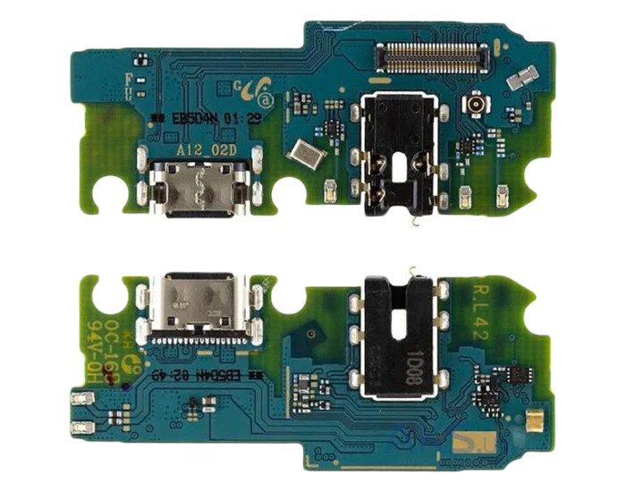 Шлейф для Samsung A125 A12/ A127 A12/ M127 M12S, коннектора зарядки, конектора наушников с микрофоном, оригинал