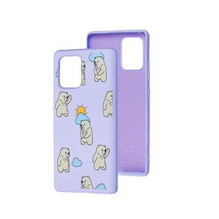 Чехол-силикон WAVE Fancy Case Samsung G770 S10 Lite Funny Cats/Light Purple