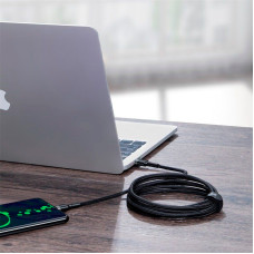 Кабель USB Baseus Cafule PD2.0 100W Type-C Type-C cable (20V 5A) (Gray+Black) (CATKLF-ALG1) (2m) 