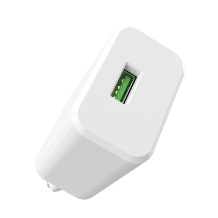 Сетевое зарядное устройство Borofone BA32A Bright (QC3.0 1USB/3A) с кабелем Micro White