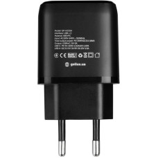 Мережеве зарядний пристрій Gelius Pro X-Duo (GP-HC014) (USB+Type-C) (QC3.0/PD20W) (Чорний  Black)