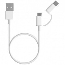 Кабель USB Xiaomi 2in1 USB Cable Micro USB to Type-C 1m (Білий / White)