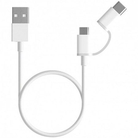 Кабель USB Xiaomi 2in1 USB Cable Micro USB to Type-C 1m (Белый / White)