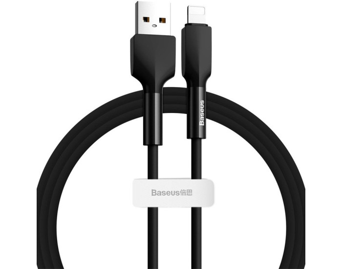 Кабель USB Baseus Silica USB to Lightning (1m) Black (CALGJ-01)