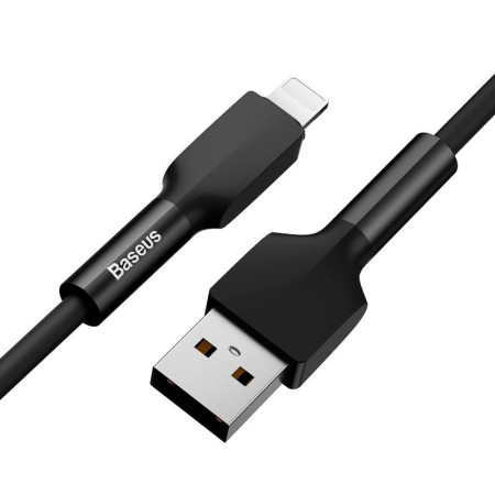 Кабель USB Baseus Silica Lightning (CALGJ-01) Black 1m