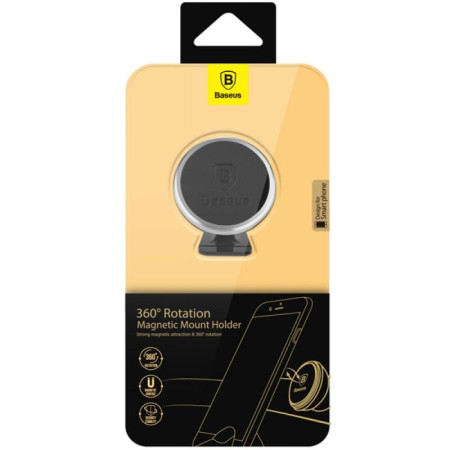 Автодержатель Baseus 360-degree Rotation Magnetic (Paste type) (SUGENT-NT0S) (Silver / Металик)
