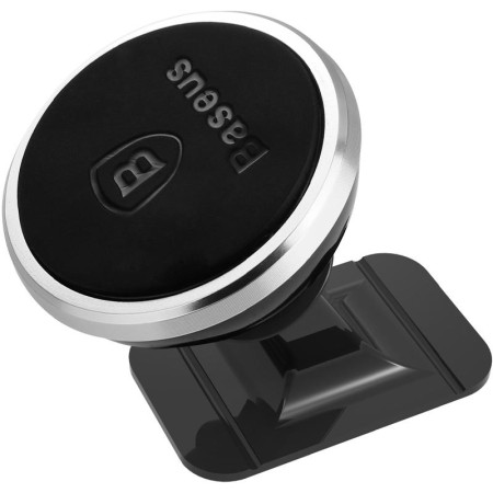Автодержатель Baseus 360-degree Rotation Magnetic (Paste type) (SUGENT-NT0S) (Silver / Металик)
