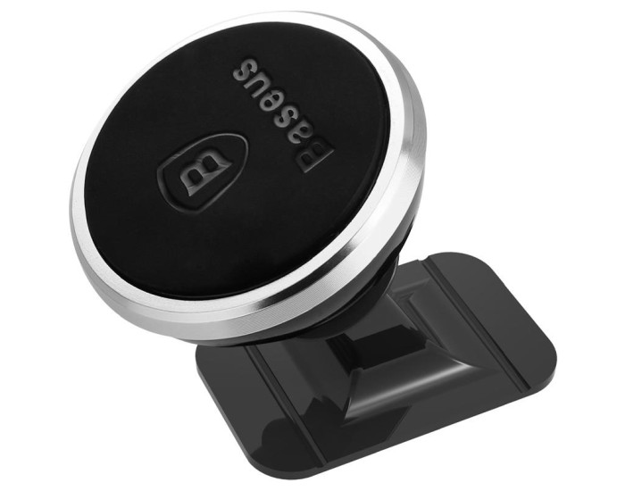 Автодержатель Baseus 360-degree Rotation Magnetic (Paste type) (SUGENT-NT0S) (Silver / Металик)
