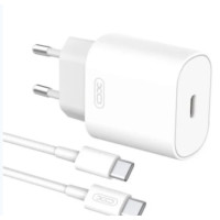 Сетевое зарядное устройство XO L91 (25W) fast Charger с кабелем TYPE-C. White
