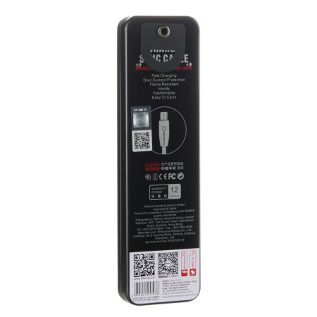 Кабель USB Remax RC-043m Knight Micro (1m) (черный \ Black)