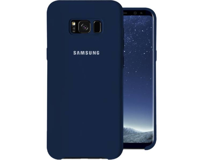 Чехол-силикон оригинал Soft Matte Samsung G955 S8 Plus Dark Blue