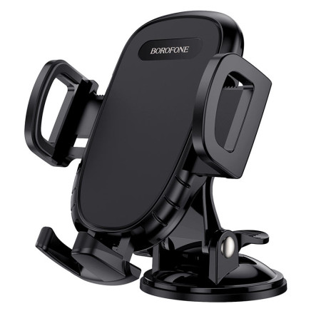 Автодержатель для телефона Borofone (BH37) Route Push Type Suction Cup Black