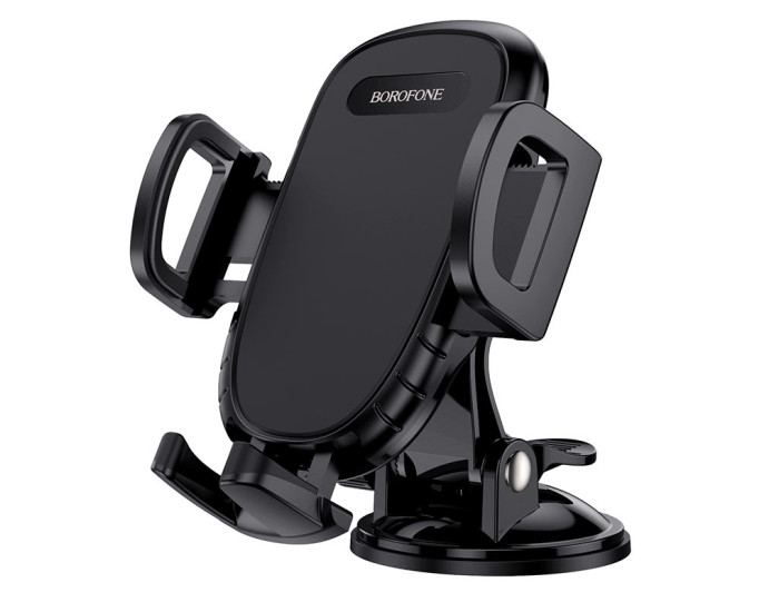 Автодержатель для телефона Borofone (BH37) Route Push Type Suction Cup Black